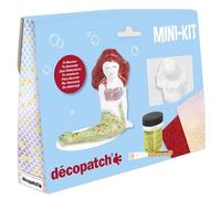 Décopatch KIT047C - One Mini-kit Mermaid Theme - DIY - Customisable Décor + Toys - Completely Personalise - Creative + Leisure Art Activity - For Children