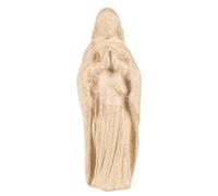 Décopatch LA029C - Brown papier-mâché stand 7x10x26.5 cm, Virgin Mary praying - DIY - Customisable Décor - Completely Personalise - Creative Leisure Activity