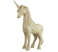 Décopatch - Ref LA007O - Large Unicorn - Papier Maché Object to Decorate - 40 x 13 x 55cm - Decorate with Décopatch Papers & PaperPatch Glue, Glitter, Paints