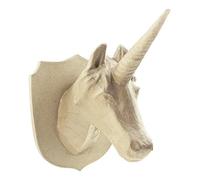 Décopatch - Ref LA009O - Large Unicorn Trophy Head - Papier Maché Object to Decorate - 31 x 25 x 35cm - Decorate with Décopatch Papers & PaperPatch Glue, Glitter, Paints
