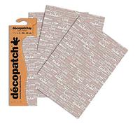 Décopatch Love Translated Paper,30x40cm (Pack of 3 sheets)