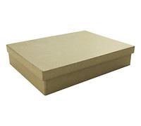 Décopatch Mache A5 Square box, 16.5x22.5x4.5cm, Brown