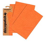 Décopatch Orange/Yellow Crackle Paper, 30x40cm (Pack of 3 sheets)