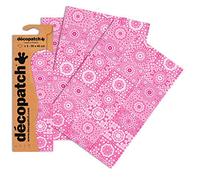 Décopatch Pinks Mosaic Paper, 30x40cm (Pack of 3 sheets)