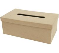 Décopatch - Ref AC657O - Rectangular Tissue Box - Papier Maché Object to Decorate - 14 x 25 x 9cm - Decorate with Décopatch Papers & PaperPatch Glue, Glitter, Paints