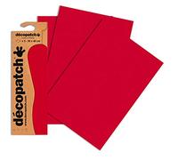 Décopatch Red Burst Paper, 30x40cm (Pack of 3 sheets)