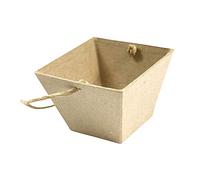 Décopatch - Ref AC385O - Egg Basket - Papier Maché Object to Decorate - 8 x 8 x 6cm - Decorate with Décopatch Papers & PaperPatch Glue, Glitter, Paints, Brown