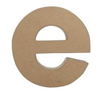 Décopatch - Ref AC398O - Papier-Maché Alphabet - Funny Lowercase Letter "E" - Fun to Decorate Using Décopatch Papers, Glue & Varnish, 5 x 22 x 23cm - Brown