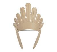 Décopatch - Ref AC896C - Children's Indian Headdress - Papier Maché Object to Decorate - 25 x 10 x 21cm - Decorate with Décopatch Papers & PaperPatch Glue, Glitter, Paints