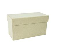 Décopatch - Ref BT015O - Tall Rectangular box - Papier Maché Object to Decorate - 10 x 18 x 9cm - Decorate with Décopatch Papers & PaperPatch Glue, Glitter, Paints, Brown