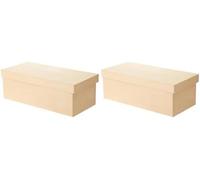 Décopatch - Ref BT019O - Shoe Box - Papier Maché Object to Decorate - 13 x 19 x 13cm - Decorate Papers & PaperPatch Glue, Glitter, Paints (Pack of 2)