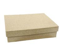 Décopatch - Ref BT038C - Rectangluar Box - Papier Maché Object to Decorate - 11.5 x 8.5 x 3.2cm - Decorate with Décopatch Papers & PaperPatch Glue, Glitter, Paints, Brown
