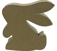 Décopatch - Ref BT052C - Rabbit Box - Papier Maché Object to Decorate - 12.5 x 4 x 12.5cm - Decorate with Décopatch Papers & PaperPatch Glue, Glitter, Paints
