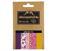 Décopatch - Ref DP005O - Pocket Papers Collection No. 5 - Contains 5 Complementary Sheets of Décopatch Paper, Each Sheet is 30 x 40cm, Small 13 x 9.5cm Pack Size