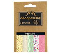 Décopatch - Ref DP018O - Pocket Papers Collection No. 18 - Contains 5 Complementary Sheets of Décopatch Paper, Each Sheet is 30 x 40cm, Small 13 x 9.5cm Pack Size