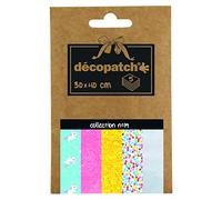 Décopatch - Ref DP019O - Pocket Papers Collection No. 19 - Contains 5 Complementary Sheets of Décopatch Paper, Each Sheet is 30 x 40cm, Small 13 x 9.5cm Pack Size