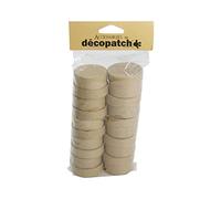 Décopatch - Ref EV009O - Small Circular Boxes (Pack of 10) - Papier Maché Object to Decorate - 5 x 5 x 3cm - Decorate with Décopatch Papers & PaperPatch Glue, Glitter, Paints