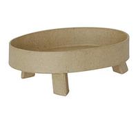 Décopatch - Ref HD064C - 3 Feet Oval Stand - Papier Maché Object to Decorate - 13 x 9 x 4cm - Decorate with Décopatch Papers & PaperPatch Glue, Glitter, Paints