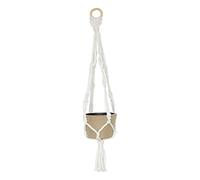 Décopatch - Ref HD069C - Large Macramé Hanging with Flowerpot - Papier Maché Object to Decorate - 12.5 x 12.5 x 57cm - Decorate with Décopatch Papers & PaperPatch Glue, Glitter, Paints