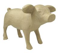 Décopatch - Ref LA013C - Large Piglet - Papier Maché Object to Decorate - 41 x 27 x 28cm - Decorate with Décopatch Papers & PaperPatch Glue, Glitter, Paints