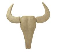 Décopatch - Ref LA015C - Large Buffalo Trophy Head - Papier Maché Object to Decorate - 9.5 x 46 x 52cm - Decorate with Décopatch Papers & PaperPatch Glue, Glitter, Paints, Brown