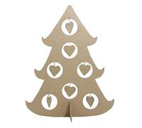 Décopatch - Ref NO015O - Heart Christmas Tree - Papier Maché Object to Decorate - 13 x 7 x 45.5cm - Decorate with Décopatch Papers & PaperPatch Glue, Glitter, Paints