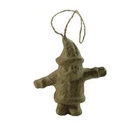 Décopatch - Ref NO023O - Santa Bauble - Papier Maché Object to Decorate - 3.5 x 8 x 8cm - Decorate with Décopatch Papers & PaperPatch Glue, Glitter, Paints