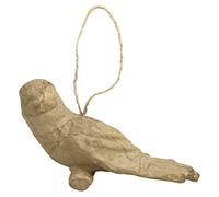 Décopatch - Ref NO034C - Bird Hanging Ornament - Papier Maché Object to Decorate - 5 x 10.5 x 6.5cm - Decorate with Décopatch Papers & PaperPatch Glue, Glitter, Paints