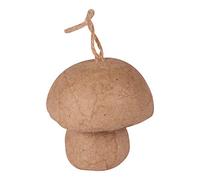 Décopatch - Ref NO044C - Mushroom to Hag - Papier Maché Object to Decorate - 5.5 x 5.5 x 6cm - Decorate with Décopatch Papers & PaperPatch Glue, Glitter, Paints