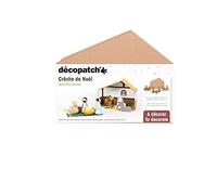 Décopatch - Ref NO053C - Christmas Nativity Scene - Papier Maché Object to Decorate - 25 x 20 x 8cm - Decorate with Décopatch Papers & PaperPatch Glue, Glitter, Paints