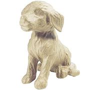Décopatch - Ref SA111O - Small Dog - Papier Maché Object to Decorate - 15 x 13 x 18cm - Decorate with Décopatch Papers & PaperPatch Glue, Glitter, Paints