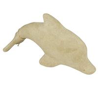 Décopatch - Ref SA132O - Dolphin - Papier Maché Object to Decorate - 29.5 x 10 x 15.5cm - Decorate with Décopatch Papers & PaperPatch Glue, Glitter, Paints