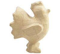 Décopatch - Ref SA204C - Chinese Horoscope Cockerel - Mache Object to Decorate - 12 x 7.5 x 15.5cm - Brown - Decorate with Décopatch Papers & PaperPatch Glue, Glitter, Paints