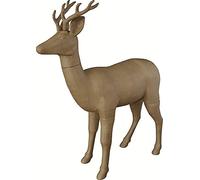 Décopatch - Ref XLA29C - Reindeer - Extra Large Papier Mache Object to Decorate - 101 x 40 x 122cm - Decorate with Décopatch Papers & PaperPatch Glue, Glitter, Paints