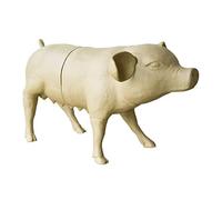 Décopatch - Ref XLA35C - Pig - Extra Large Papier Mache Object to Decorate - 127 x 74 x 72cm - Decorate with Décopatch Papers & PaperPatch Glue, Glitter, Paints