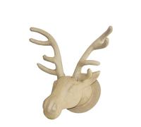 Décopatch - Ref NO029C - Reindeer Trophy Head - Papier Maché Object to Decorate - 27 x 38 x 39cm - Decorate with Décopatch Papers & PaperPatch Glue, Glitter, Paints, Brown