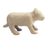 Décopatch - Ref SA197C - Chinese Horoscope Tiger - Mache Object to Decorate - 20 x 7 x 11.5cm - Brown - Decorate with Décopatch Papers & PaperPatch Glue, Glitter, Paints