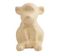 Décopatch SA203C - Brown papier-mâché stand - Size: 13x10x14.5 cm, Monkey - DIY - Customisable Décor - Completely Personalise - Creative Leisure Activity