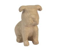 Décopatch - Ref SA226C - Sitting Bulldog - Papier Maché Object to Decorate - 15 x 9.5 x 16cm - Decorate with Décopatch Papers & PaperPatch Glue, Glitter, Paints