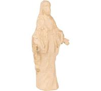Décopatch SA237C - Brown papier-mâché stand 12x5.5x22.5 cm, Virgin Mary - DIY - Customisable Décor - Completely Personalise - Creative + Leisure Activity