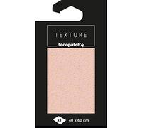 Décopatch TD803C - A pack of 1 sheet of Texture paper 40x60 cm, Pink pollen with gilding - DIY - Customisable Décor - Completely Personalise - Creative