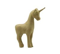 Décopatch - Ref SA168O - Unicorn - Papier Maché Object to Decorate - 16 x 6 x 21cm - Decorate with Décopatch Papers & PaperPatch Glue, Glitter, Paints, Unicron