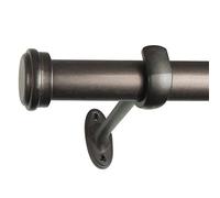 Decopolitan End Cap Single Rod Set, 18 to 36-Inch, Toasted Copper