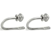 Decopolitan Urn Holdback Pair for Draperies, 1-Inch, New Antique Silver (Pack of 2)