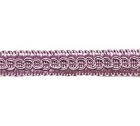 DÉCOPRO 1cm (1/2") Basic Solid Collection Scroll Gimp Braid Trim 0050SG, Lilac Purple # D7 (Light Lavender Violet Purple) 12.8m (14 yards/42 ft)