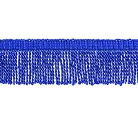 DÉCOPRO 5cm (2") Basic Trim Collection Thin Bullion Fringe Trim BFT2, Persian Blue # I6 (Royal Cobalt Blue) Sold by The Yard (0.9m/3 ft/36)