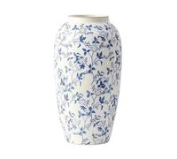 Decor 25cm Tall Chinese Style Floral Patterns Ceramic Vase