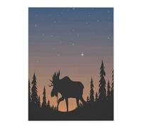 Decor Adhesive Vinyl Sheets for Smooth Surfaces, Deer Mountain Pine Tree Crystal Sticker, Waterproof Decals for Home Decor, Peel Stick Wallpaper for Cupboards Worktop Cabinets Table Furniture