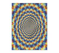 Decor Adhesive Vinyl Sheets for Smooth Surfaces, Spiral Optical Illusion GIF Crystal Sticker, Waterproof Decals for Home Decor, Peel Stick Wallpaper for Cupboards Worktop Cabinets Table Furniture