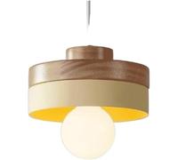 Decor Adjustable Imitation Wood Grain Iron Metal Pendant - Double Line Chandelier Droplight Ceiling Lamp Hanging Suspension Light Compatible with Home Bar Lighting D,